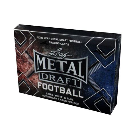 metal draft football box|2022 leaf metal draft boxes.